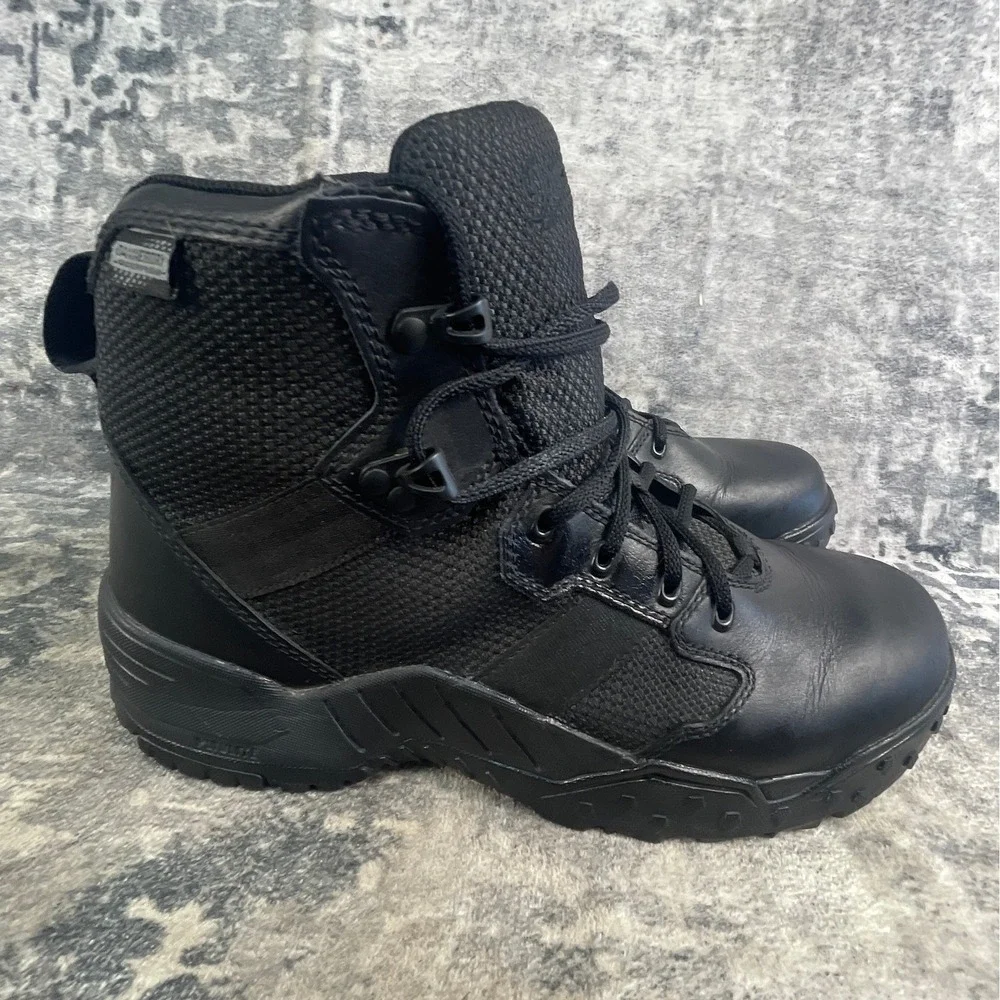 Danner Scorch Side Zip Tactical Boots Mens 10.5 Black Mesh Duty Boots
